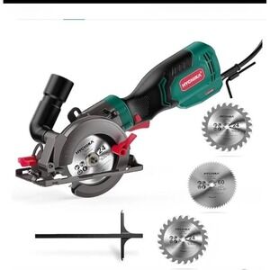 Compact Mini Circular Saw Corded Electric Hand Saw with 3 Blades For Wood, Metal